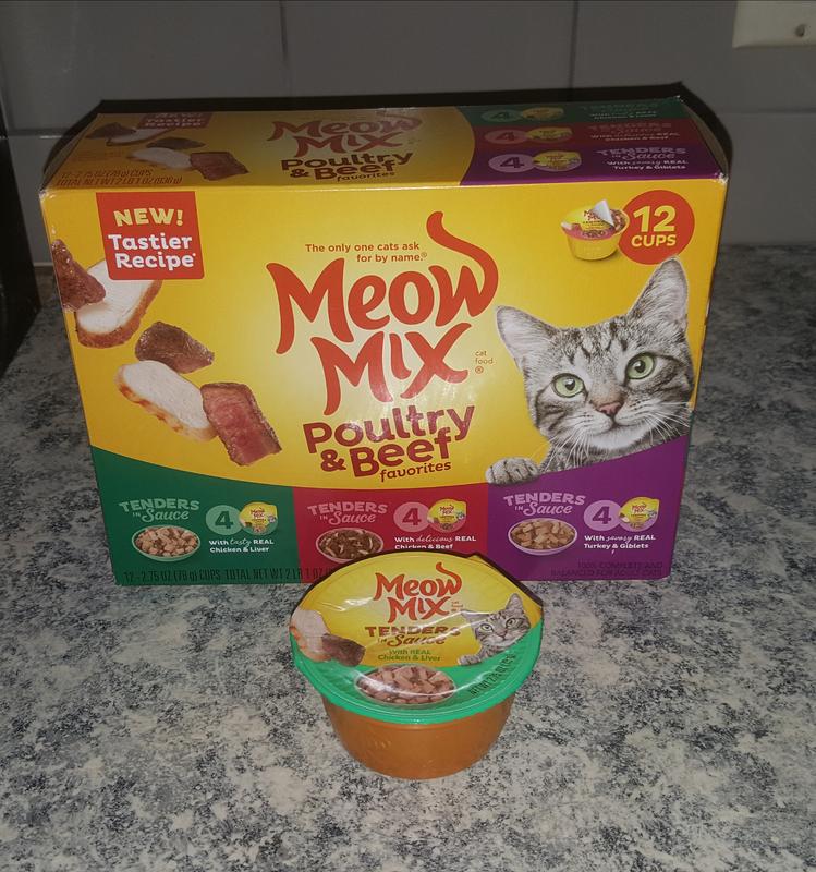 Meow Mix Poultry Selects Cat Food Variety Pack, 2.75 oz, 24 count