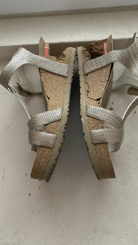 Mephisto Lissandra | Women Cork Sandals Metallic Leather Metallic