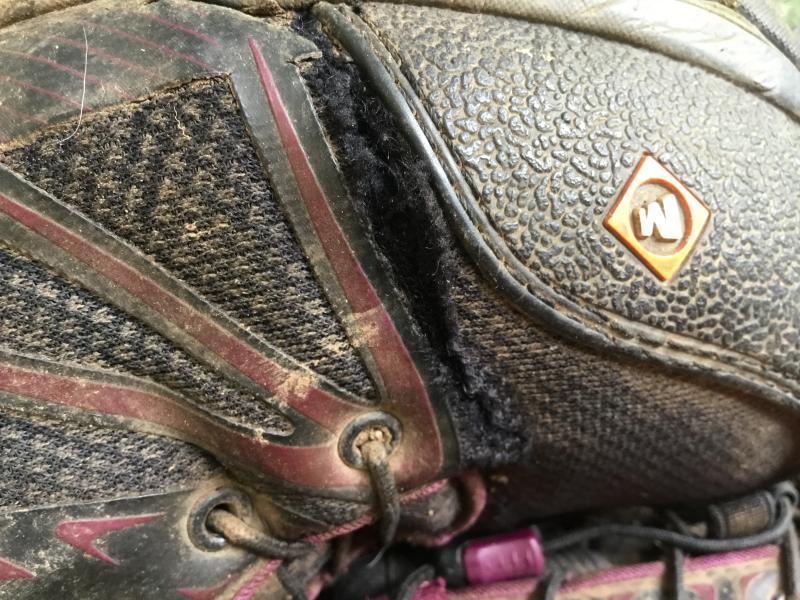 Split in shoe