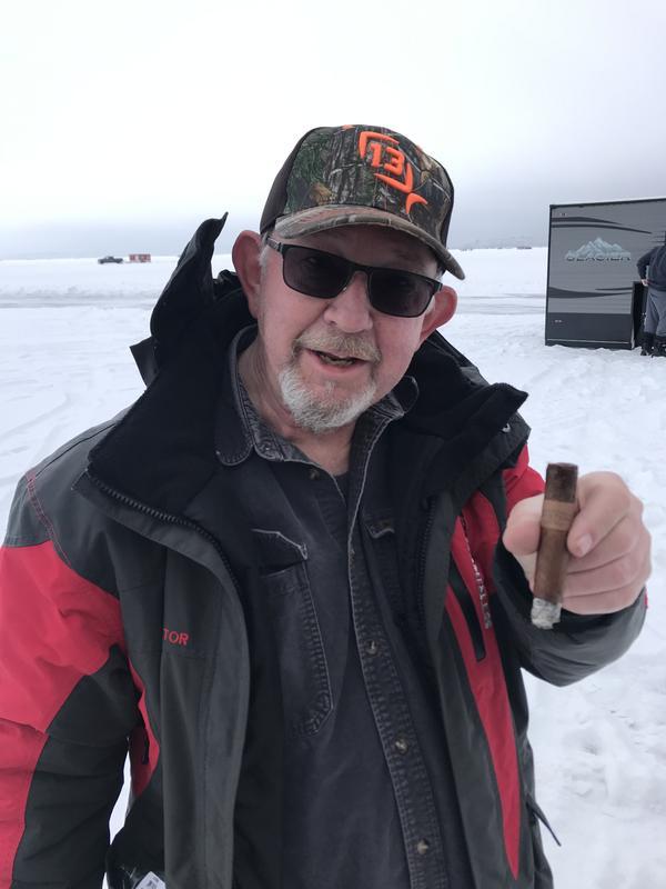 Ice fishing with my Merril boots