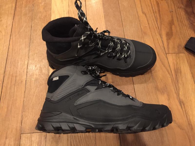 Merrell Overlook 6 ICE+ Leather Waterproof Vibram Arctic Grip Hiking Boots Buy Men main image 3