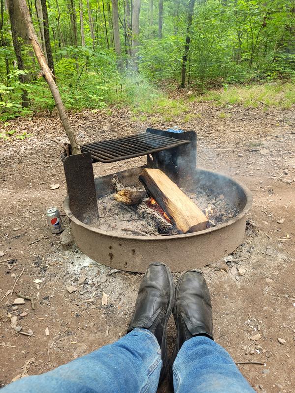 Camp shoes enjoying their retirement.