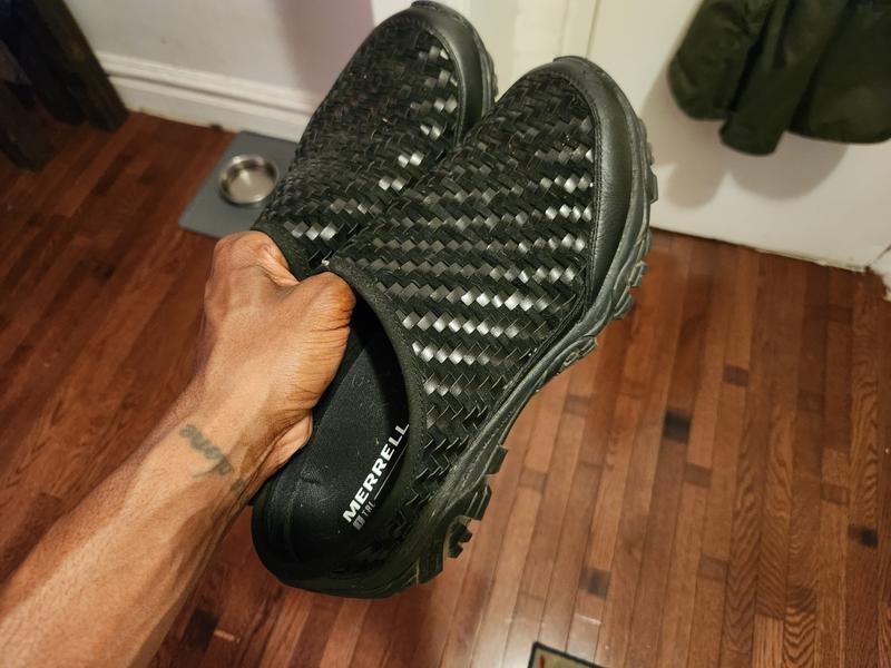 Moab 2 Slide Leather Woven 1TRL - Slip Ons | Merrell