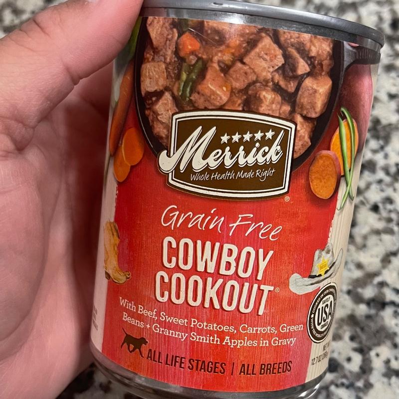 Merrick cowboy clearance cookout dog food