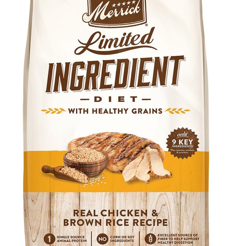 Merrick Limited Ingredient Diet Real Chicken Brown Rice Recipe Dry D Petsense