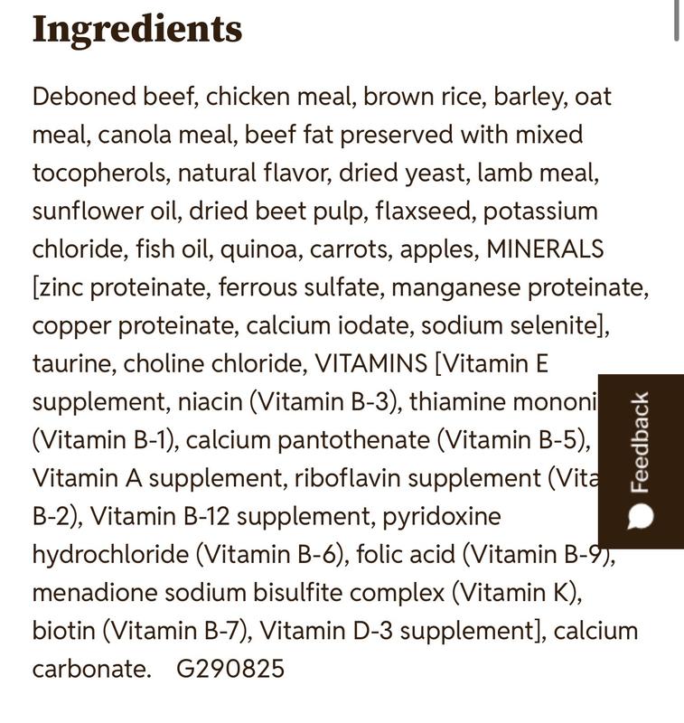 New ingredients