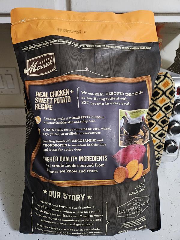 Merrick Grain Free Real Chicken Sweet Potato Recipe Dry Dog Food