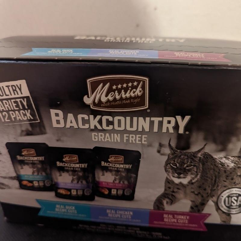 Backcountry cat food sale