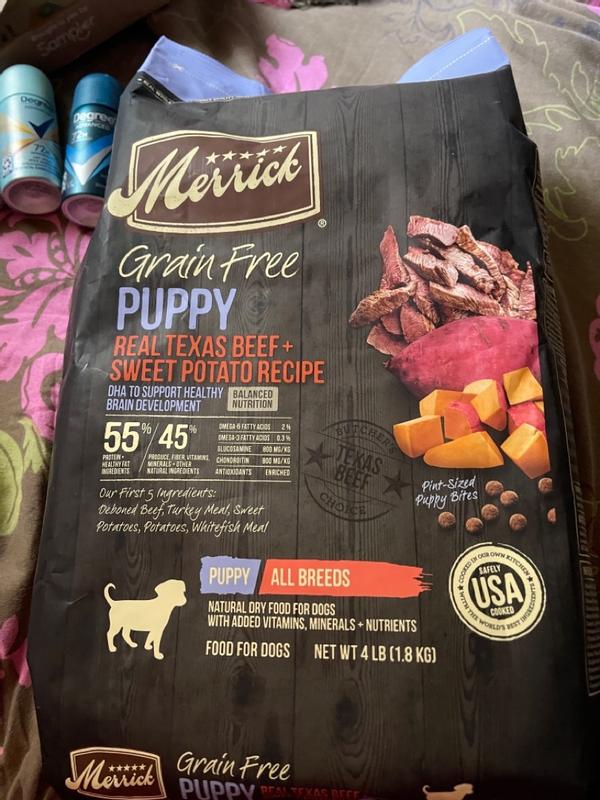 Merrick puppy chicken clearance and sweet potato