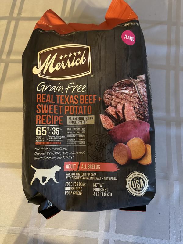 Merrick texas beef 2024 and sweet potato