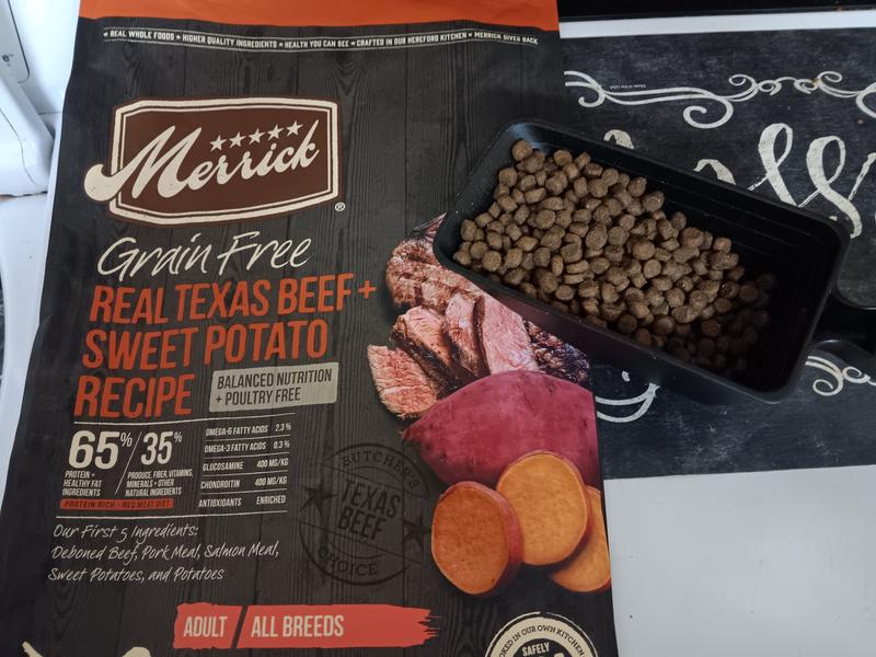 Merrick texas beef outlet and sweet potato review