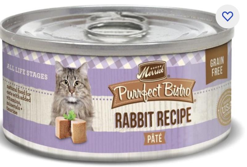 Purrfect Bistro Grain Free Rabbit Pate Wet Cat Food Dinner