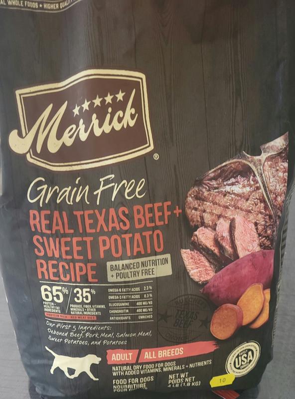 Merrick beef and sweet clearance potato