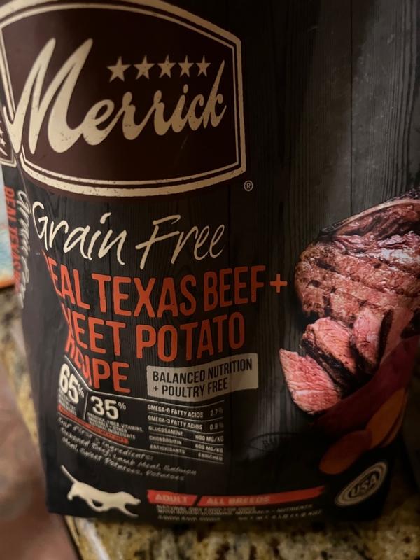 Merrick texas beef cheap and sweet potato review