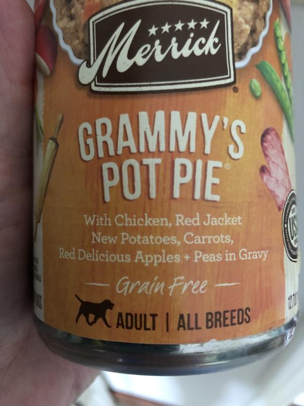 Grammy's pot store pie dog food