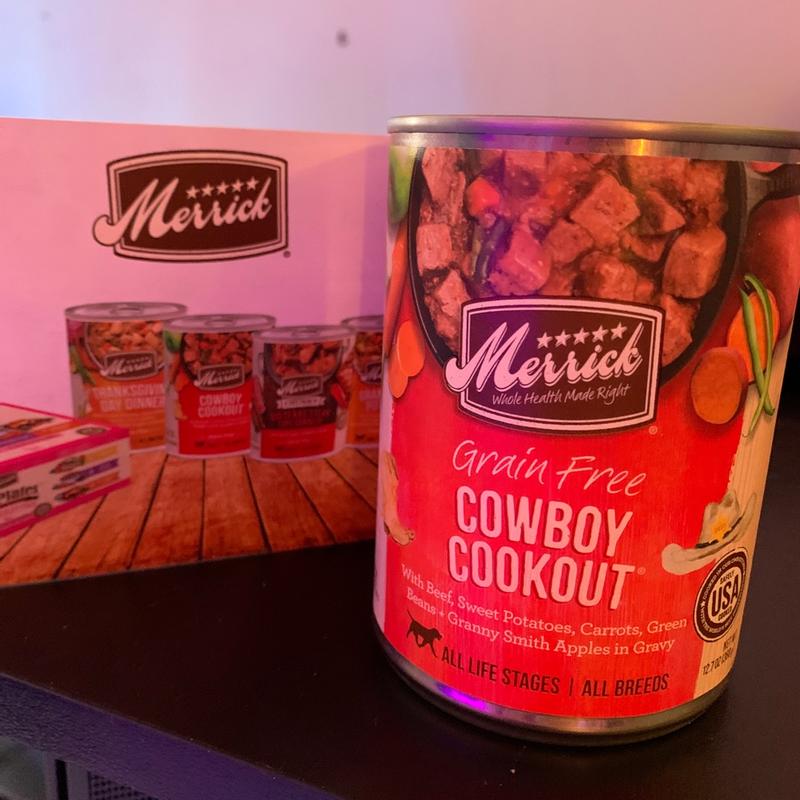 Merrick cowboy cookout dog clearance food