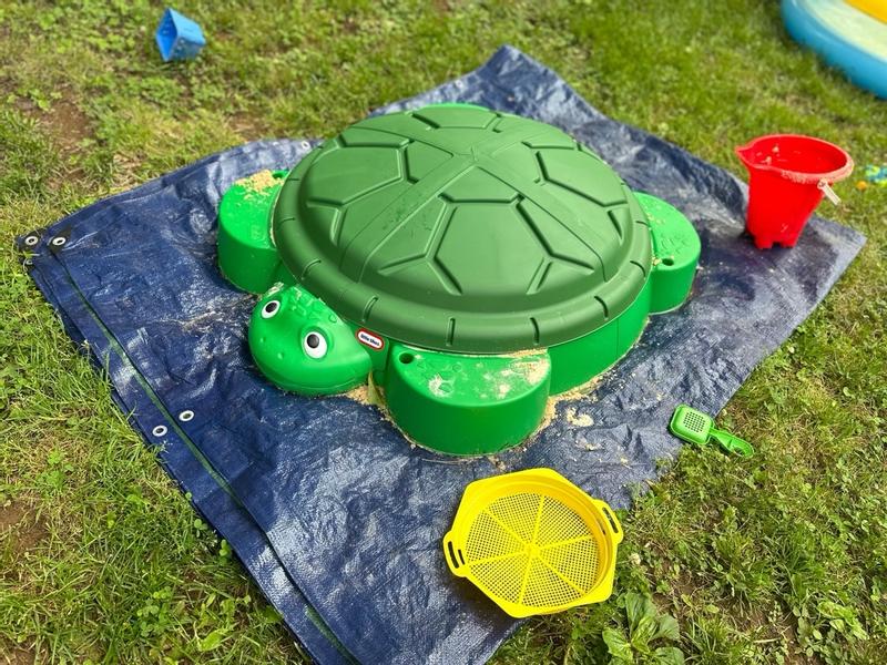 LITTLE TIKES TURTLE sale SAND BOX w lid ❤️