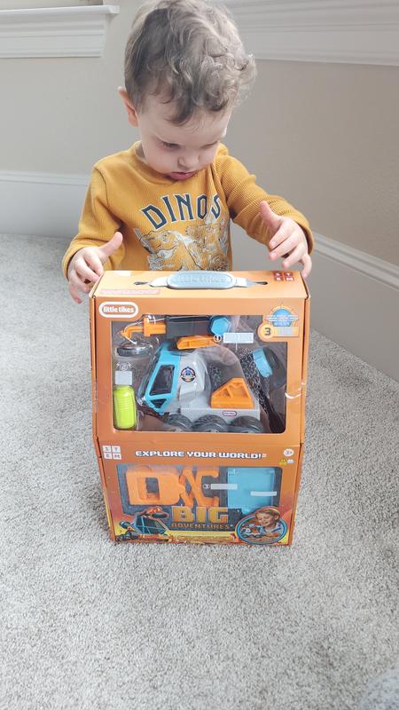 One excited 3 year old!