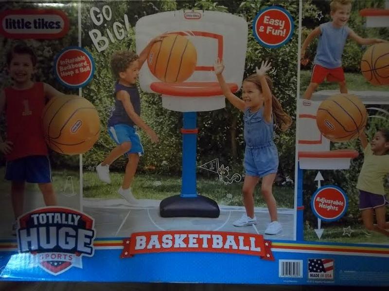 Little Tikes Totally Huge Sports Basketball Set with Oversized Rim