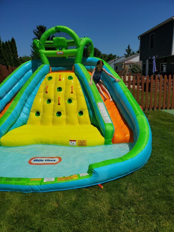 Little tikes double water slide on sale