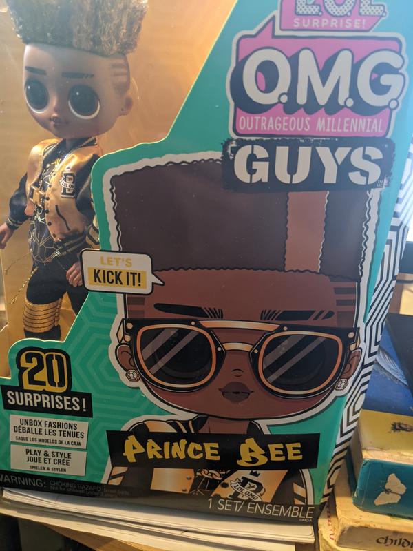 L.O.L. Surprise O.M.G. Guys Fashion Doll Prince Bee with 20 Surprises
