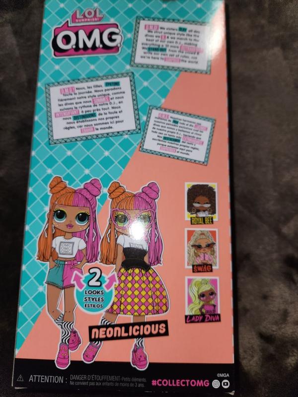 LOL Surprise OMG Neonlicious Fashion Doll– Great Gift for Kids Ages 4+