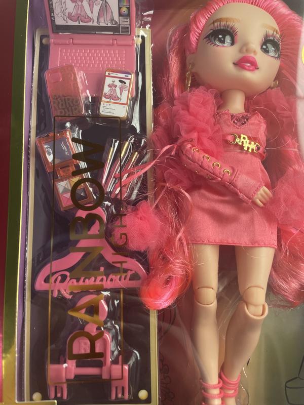 Rainbow High Priscilla- Pink Fashion Doll. Fashionable Outfit & 10+  Colorful Play Accessories. Great Gift for Kids 4-12 Years Old and Collectors