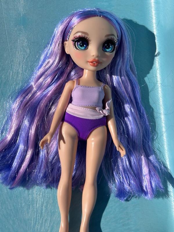 Rainbow High Swim & Style Violet (Purple) 11” Doll with Shimmery Wrap –  L.O.L. Surprise