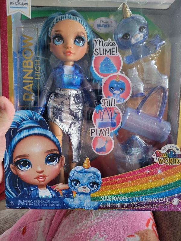 Rainbow High Skyler (Blue) with Slime Kit & Pet - Blue 11” Shimmer Doll New  2024