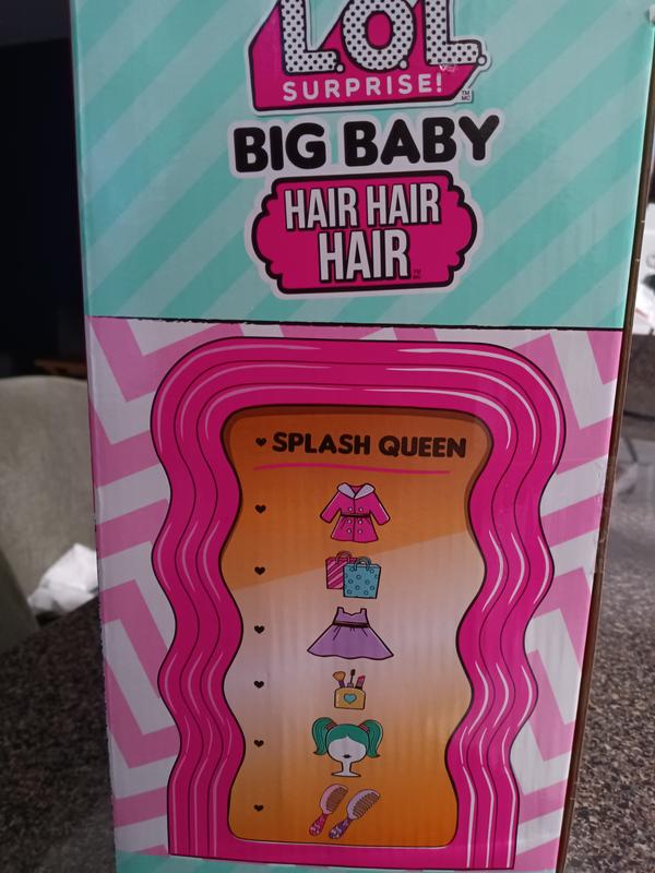 Big Baby Hair Hair Hair 11” Doll Splash Queen – L.O.L. Surprise