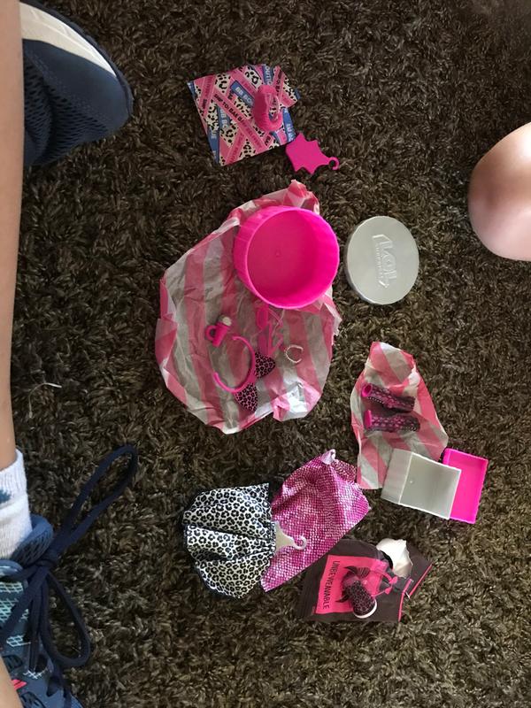 The unveiling of the items