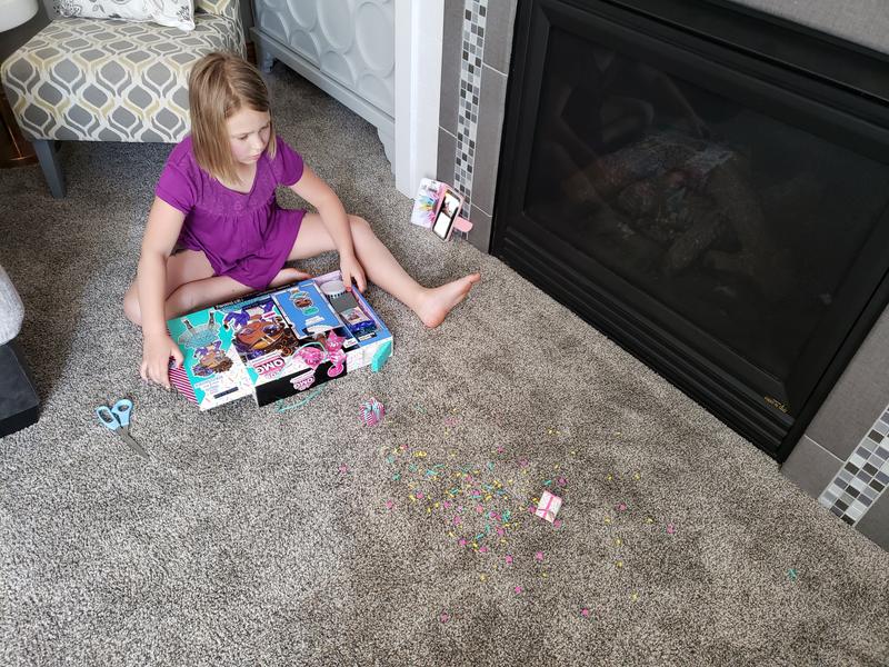 out popped confetti and gifts!