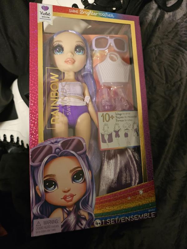 Rainbow High Swim & Style Violet (Purple) 11” Doll with Shimmery Wrap –  L.O.L. Surprise