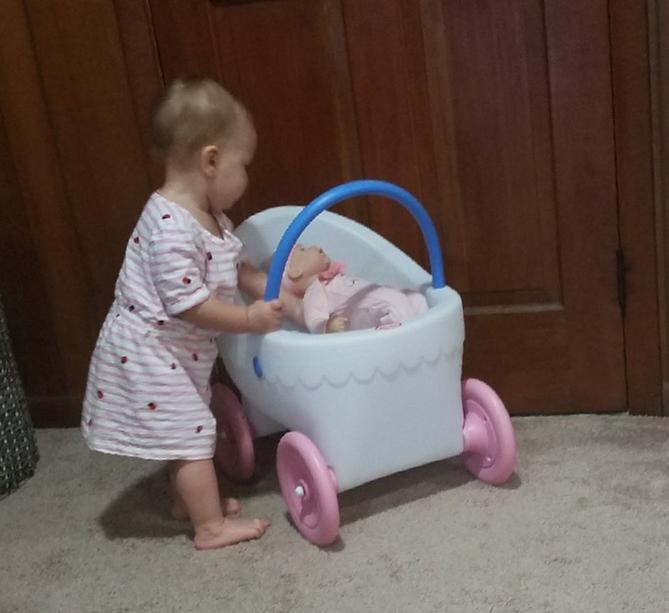 little tikes pink stroller