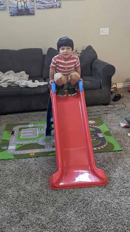 red little tikes slide