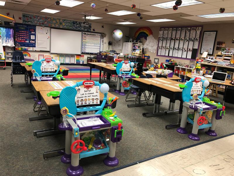 little tikes science table