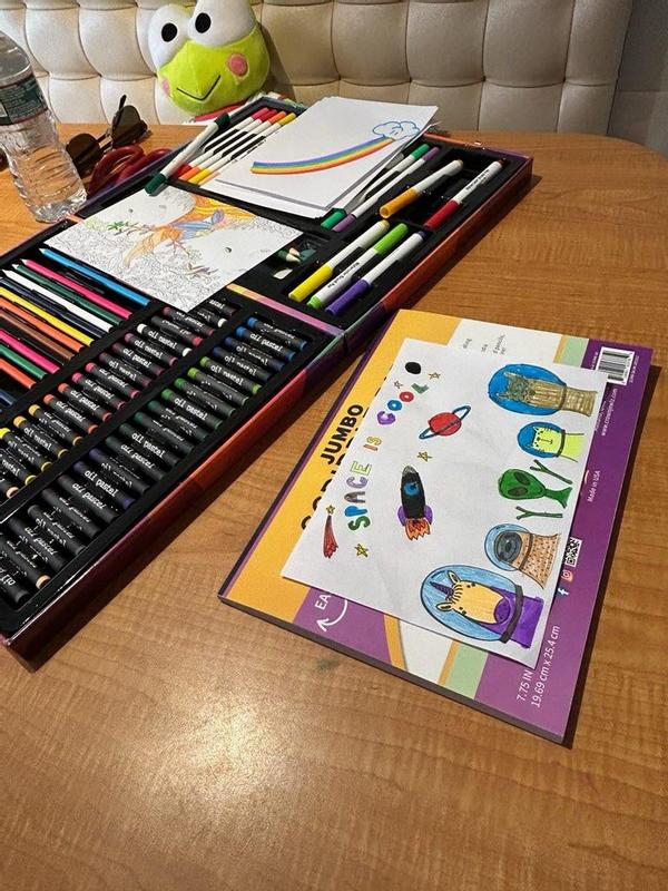 132-Piece Art Set, Deluxe Professional Color Set, Art Kit for Kids