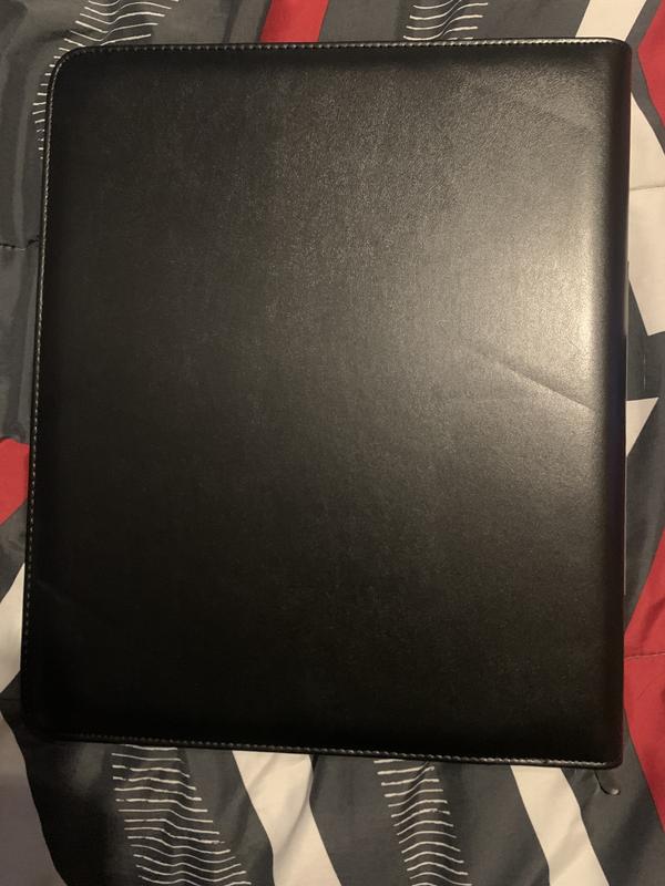 Bright Creations Faux Leather Card Binder - 360 Side-Loading Trading Card  Binder - Baseball & Football Sports Storage - Professional Display Cover  for Trading Collections - 12.75 x 12.75 in, Black, Color: Black | Michaels