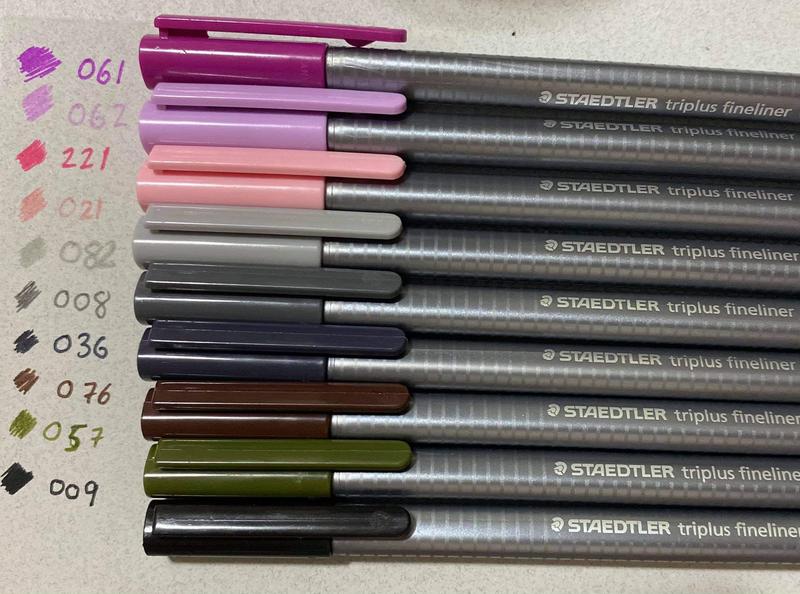 40ct Porous Point Pens Triplus Fineliner 0.3mm - Staedtler