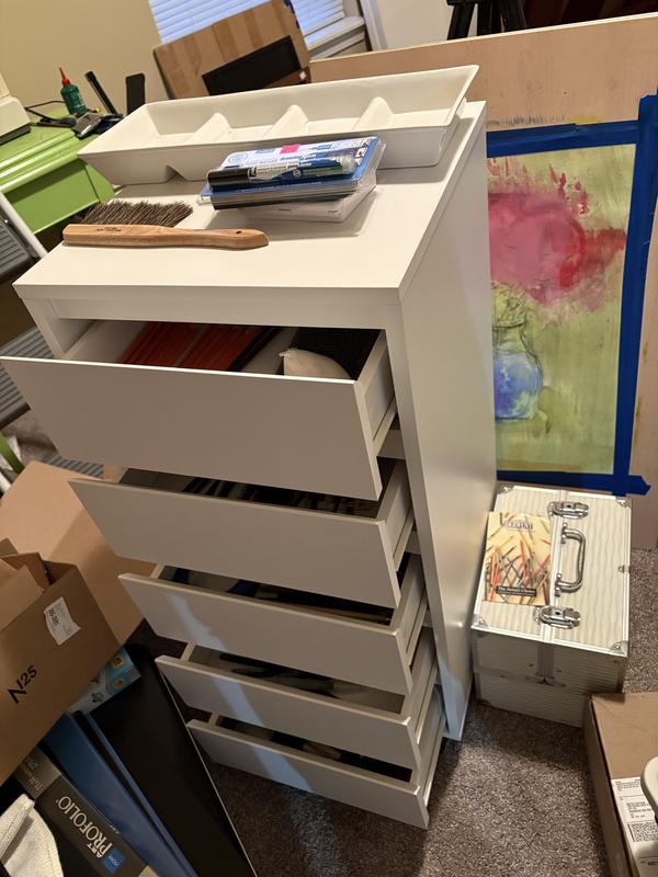 Make Station 5-Drawer Modular Chest by Simply Tidy®, Color: White