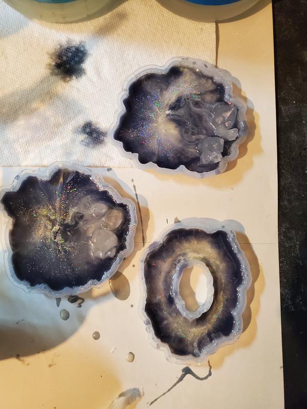 American Crafts™ Color Pour Resin Geode Coaster Mold