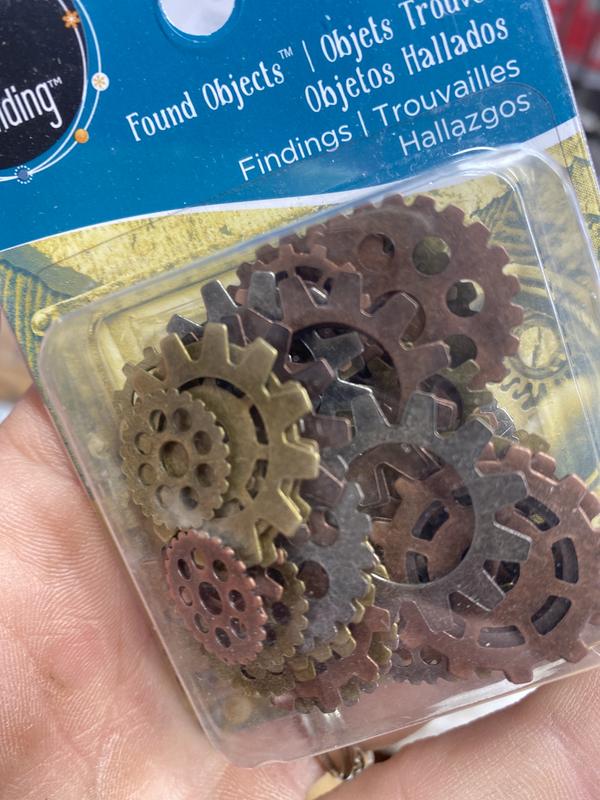 Found Objects™ Antique Silver, Copper & Brass Gears by Bead