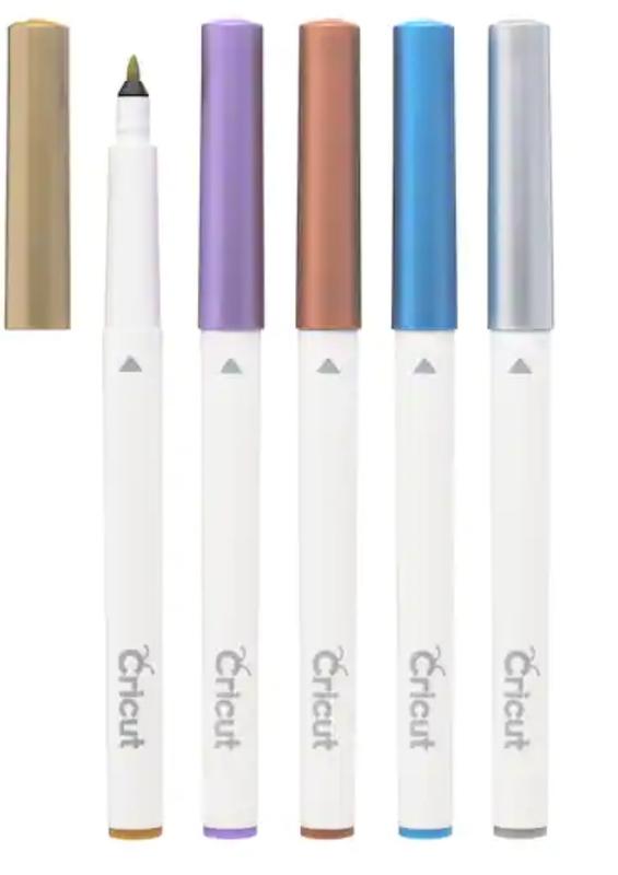 Cricut® Metallic Med Point Pen Set, 5 Pieces