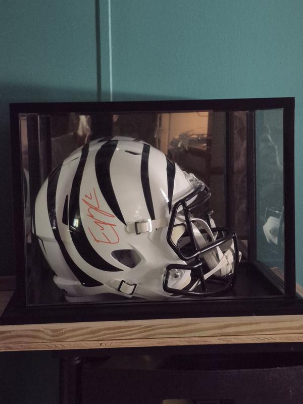 Black Football Helmet Display Case with Mirror Back by Studio Dcor |  Michaels