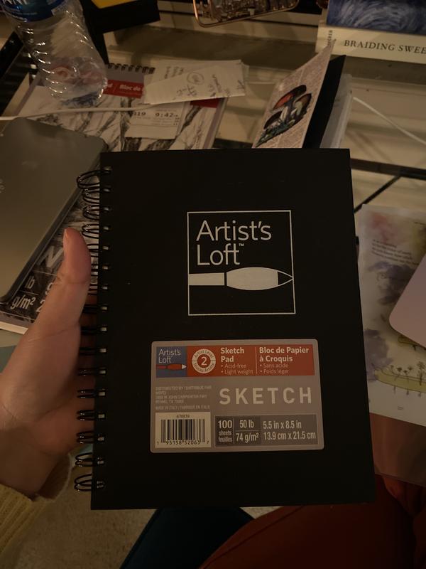 Artist Loft Sketchbook 5.5 x 8 “Beige” 80 Pages “ The Future is Bright “