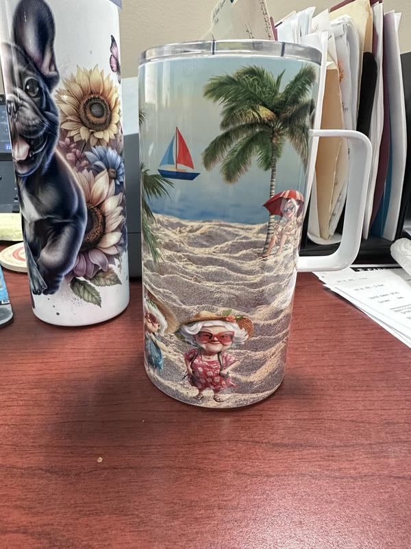 20oz. White Stainless Steel Sublimation Mug with Lid by Make Market |  Michaels