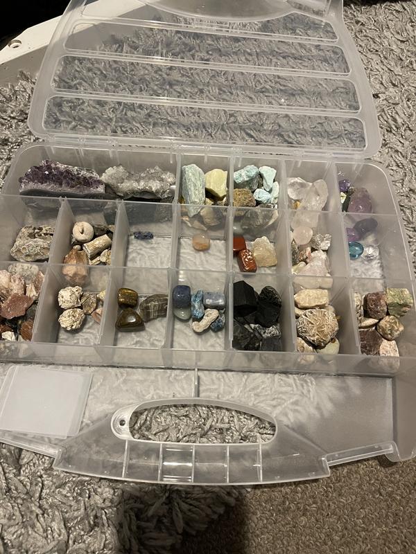 Large Adjustable Compartment Bead Storage Box with Handle by Bead Landing™  