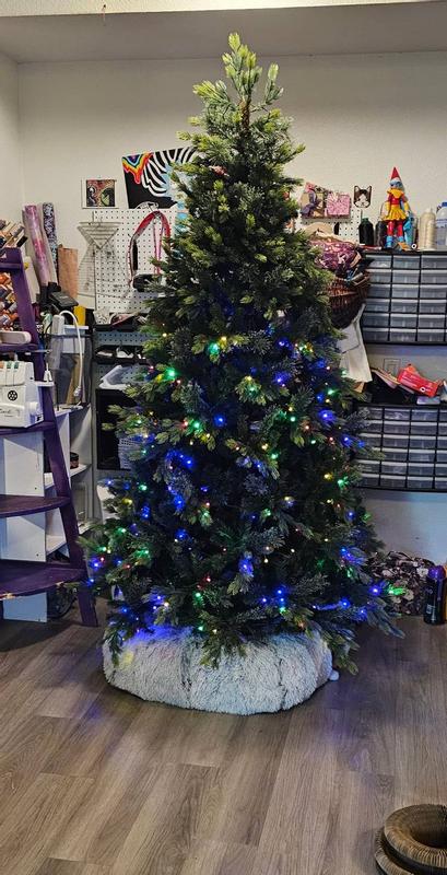 7.5ft. Pre-Lit Hunter Spruce Artificial Christmas Tree, Color