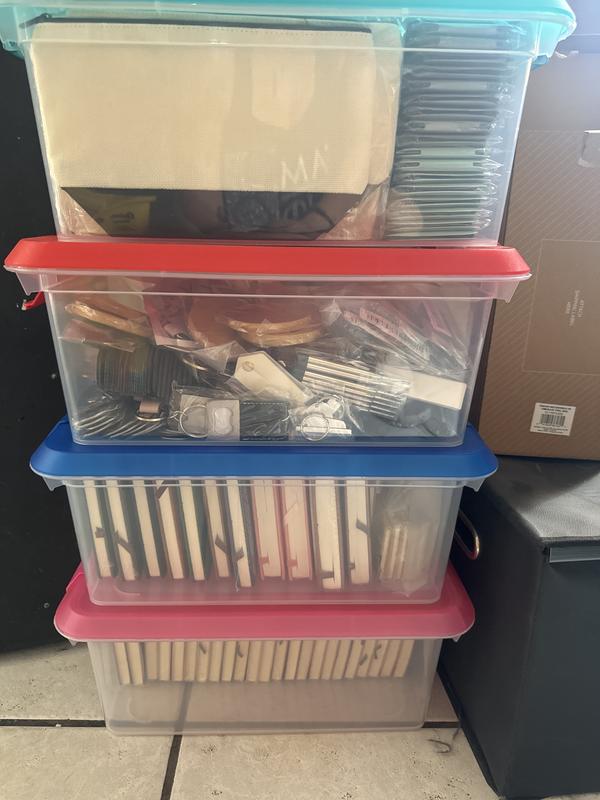 14.5qt. Storage Bins with Lids, 4ct. by Simply Tidy™ | Michaels