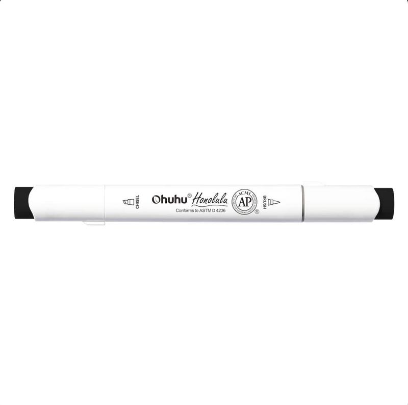 Ohuhu® Honolulu Brush & Chisel Dual Tip Marker, Color: YG06